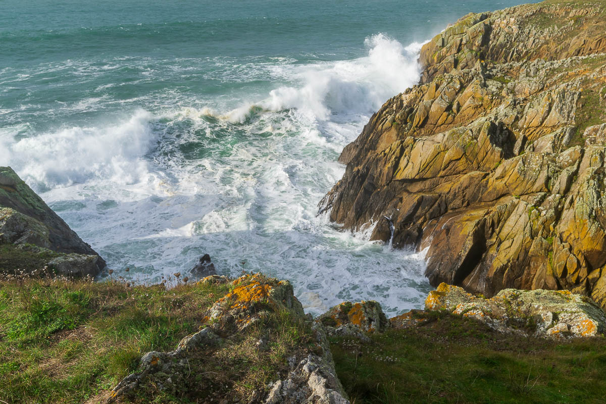 zerschellen, aber mit Anlauf